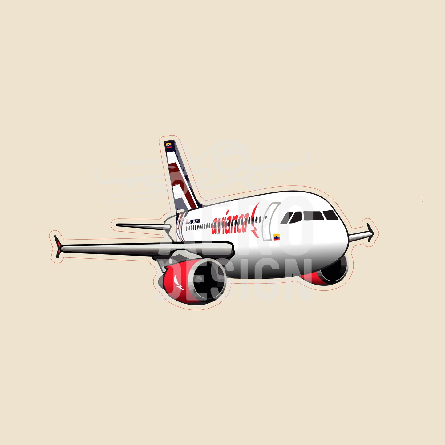 Sticker Avianca Liverys