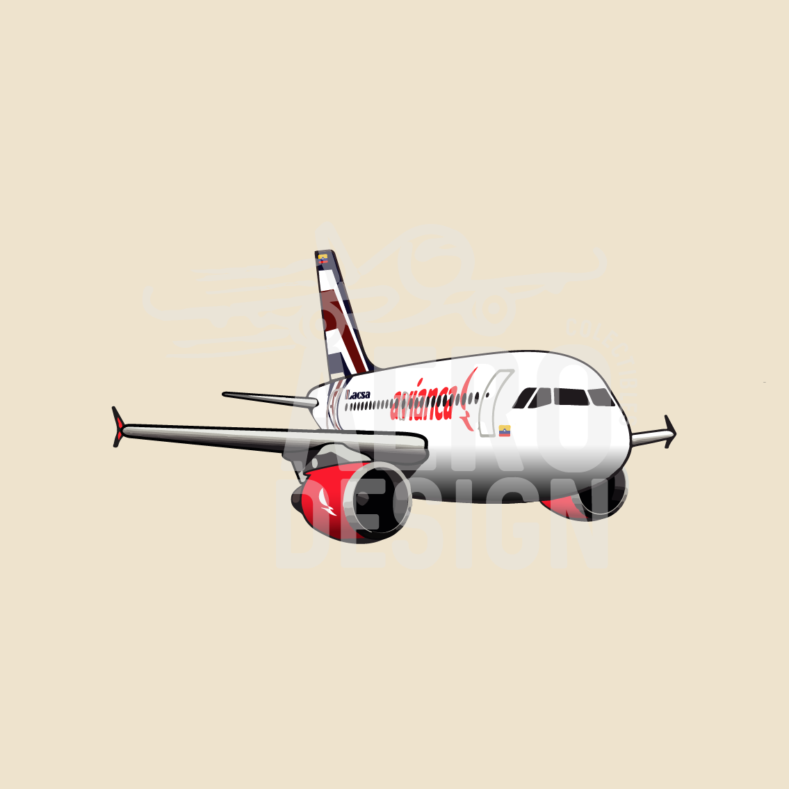 Sticker Avianca Liverys