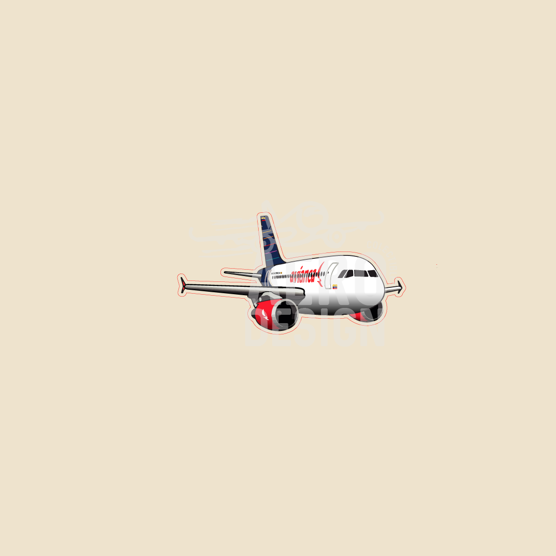 Sticker Avianca Liverys