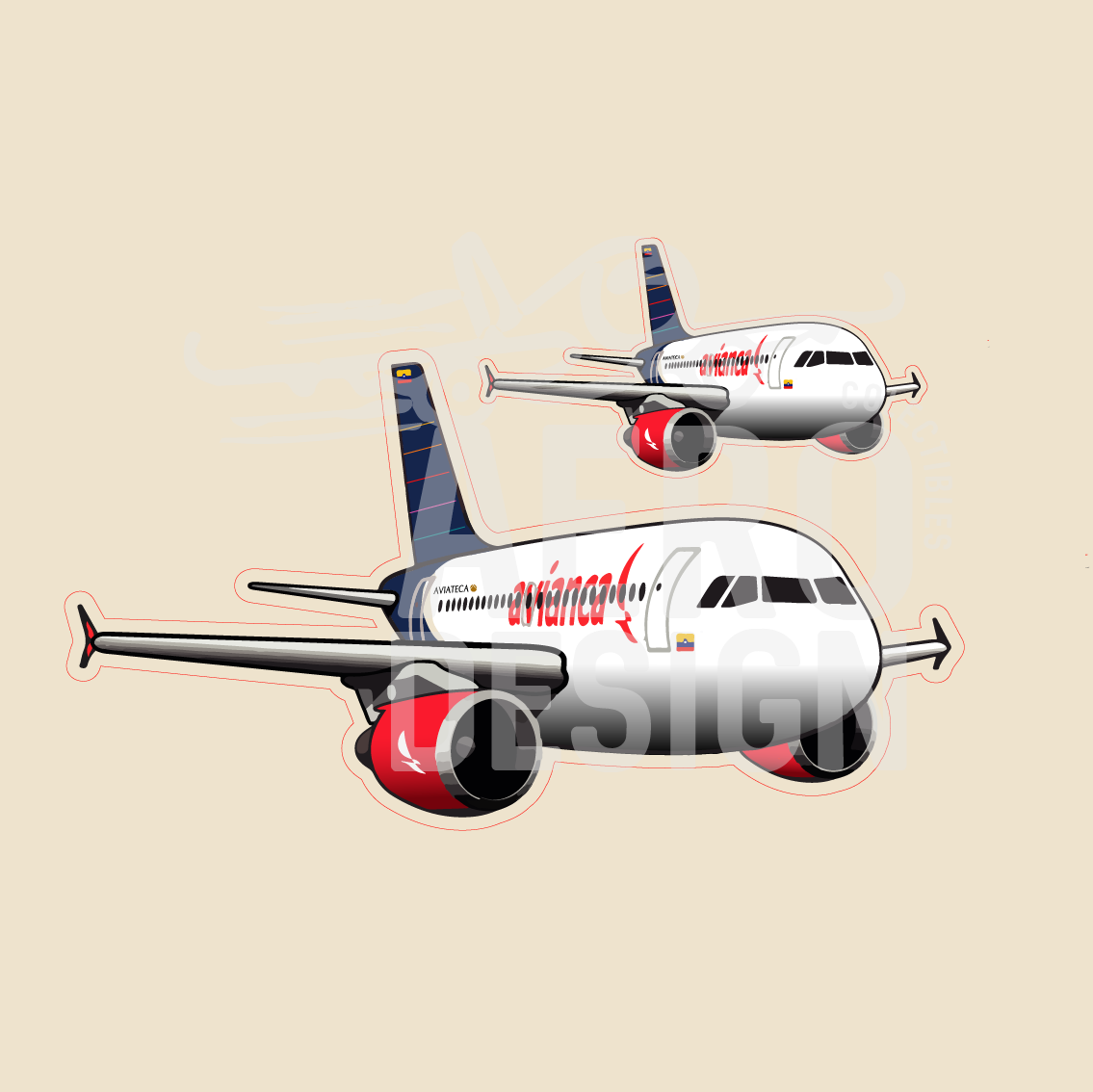 Sticker Avianca Liverys