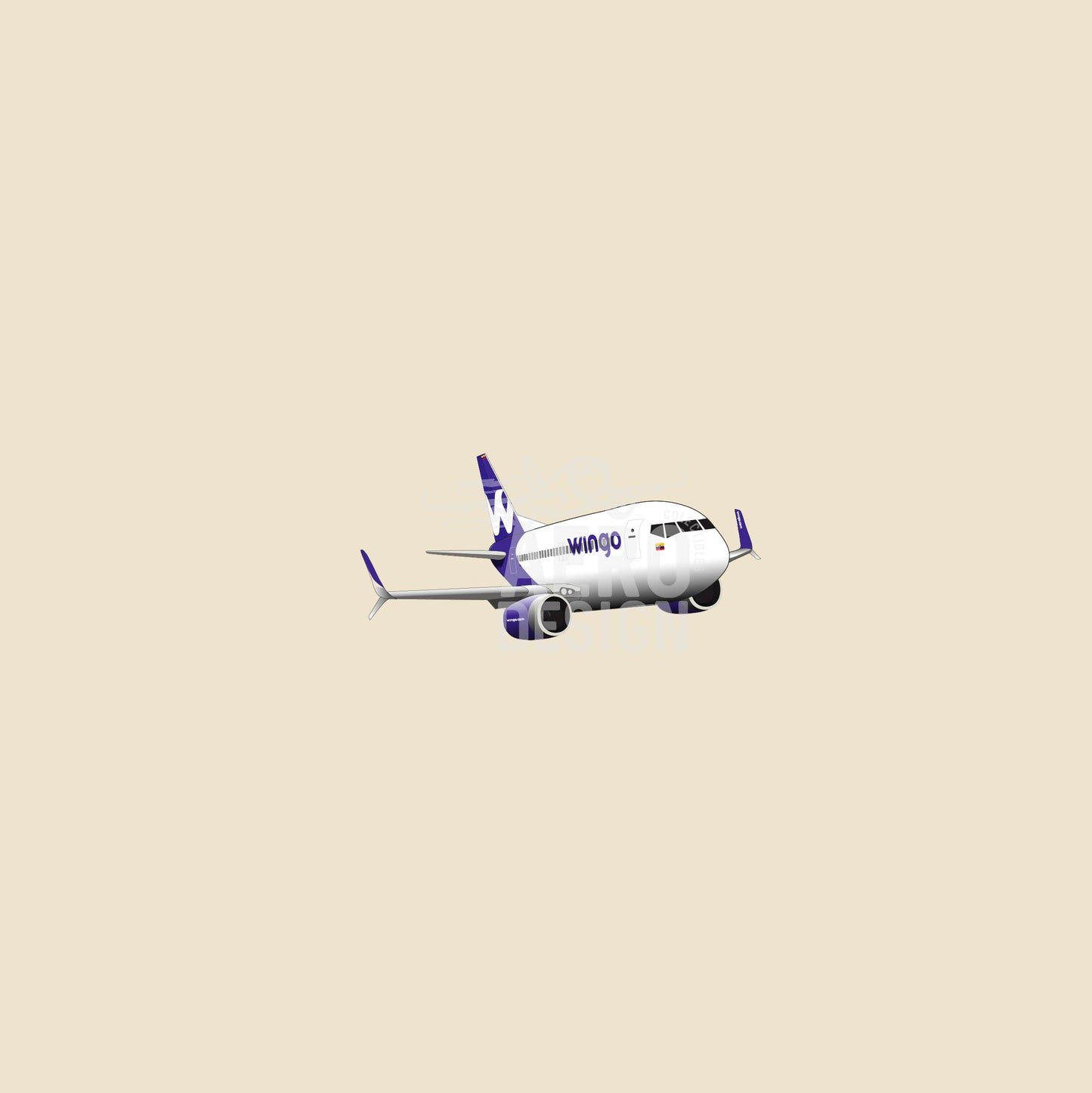 Sticker Wingo B737